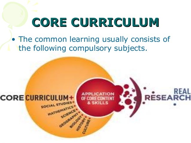Image result for Core Curriculum