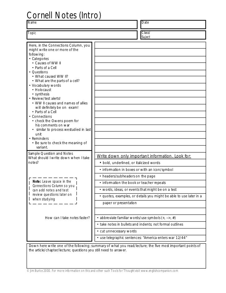 cornell note taking software cornell note taking software
