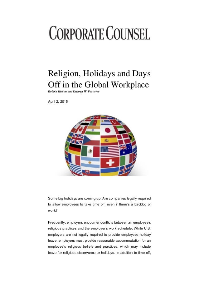religion in the workplace thesis religion in the workplace thesis