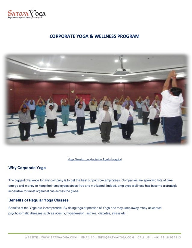 Corporate Yoga & Wellness Program