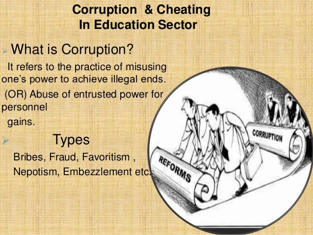 Corruption &amp; cheating in Education in Pakistan.