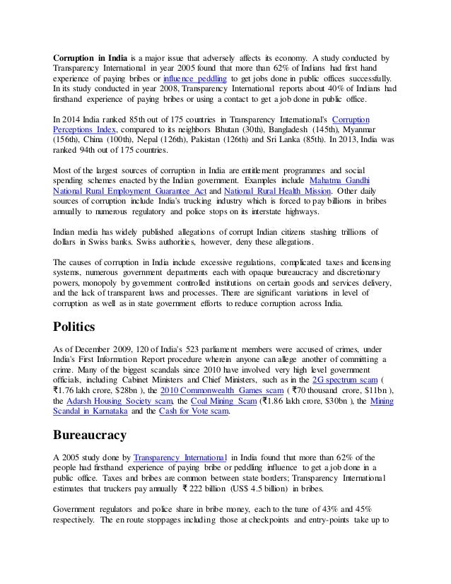 an analysis of corruption in india Open document below is a free excerpt of analysis of the 2011 anti-corruption movement in india from a pr perspective from anti essays, your source for free research papers, essays, and term paper examples. an analysis of corruption in india Open document below is a free excerpt of analysis of the 2011 anti-corruption movement in india from a pr perspective from anti essays, your source for free research papers, essays, and term paper examples.