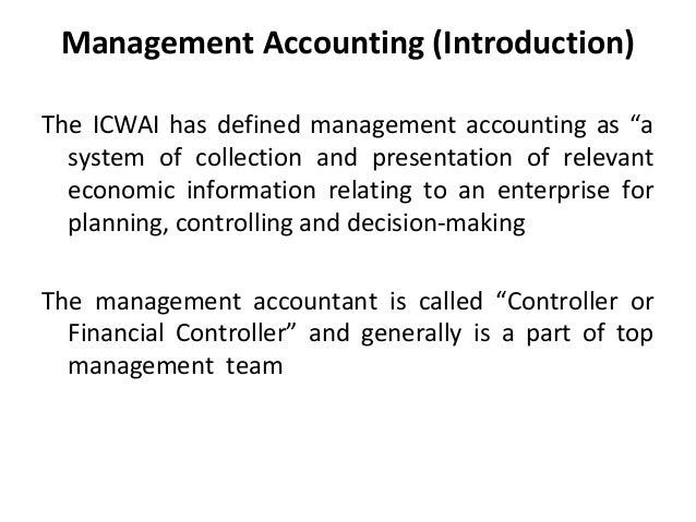 Management accounting term paper