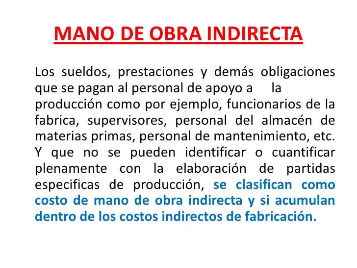Costo de produccion