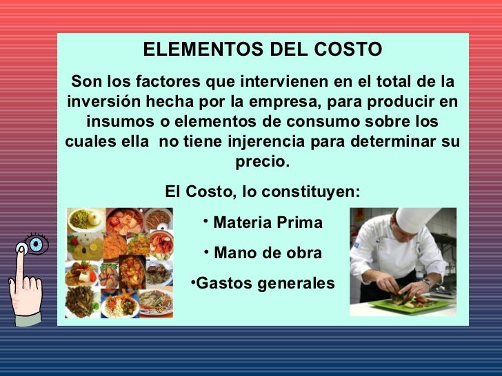 Costos de alimentos y bebidas inpahu