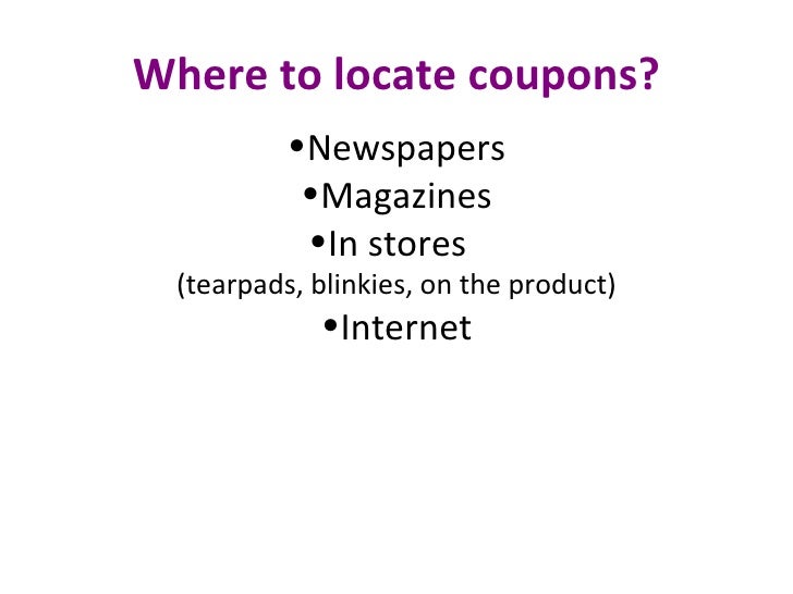 Coupon class powerpoint presentation