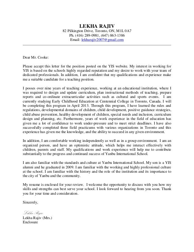 covering letter lr encl cover letter