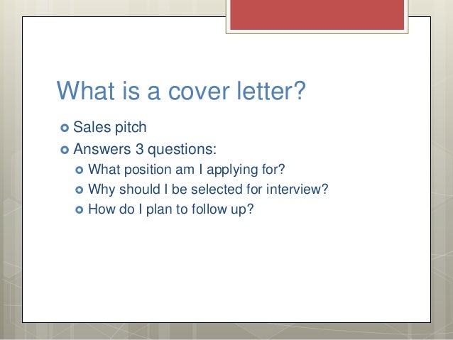 Writing a job application letter ppt
