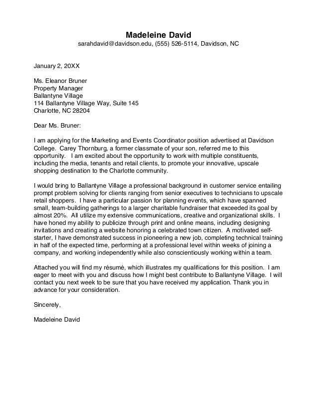 Assistant executive director cover letter