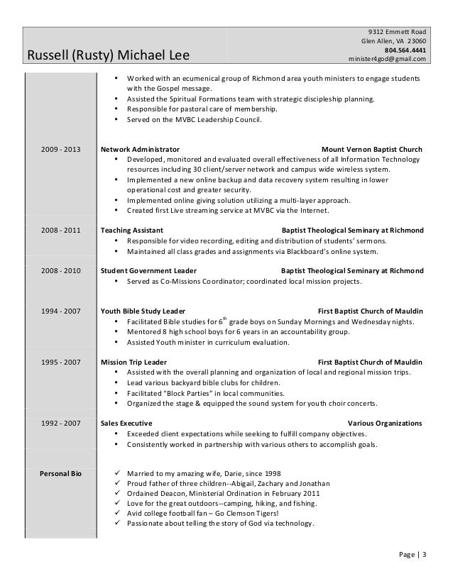 pastoral resume examples lead pastor resume samples youth pastor resume template