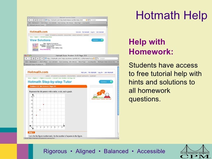 Math homework help   answers to math problems   hotmath