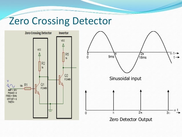 TO control the speed of DC Motor Simple Project block diagram of zero crossing detector 
