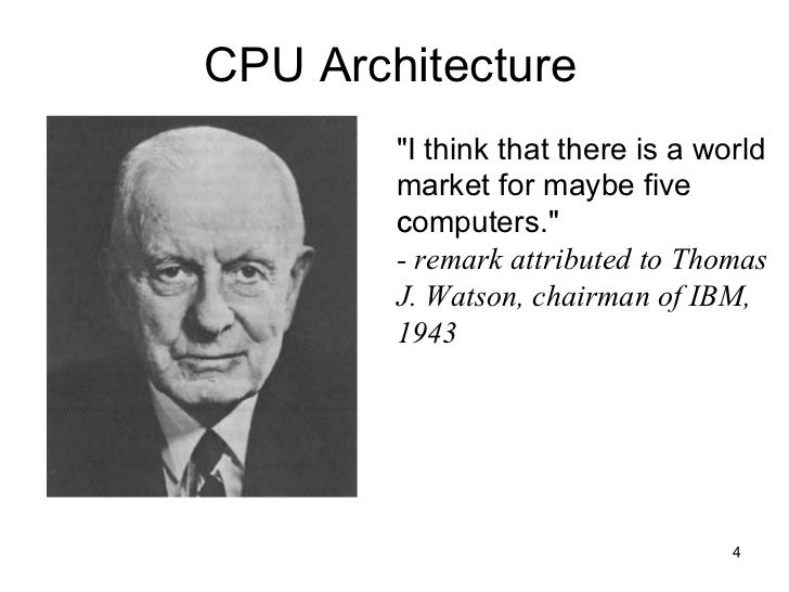 History of CPU Architecture