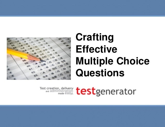 Multiple Choice Questions Tools