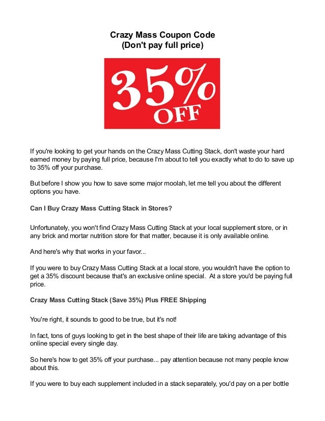 Crazy bulk coupon code