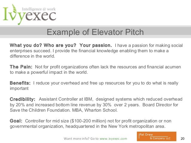 elevator pitch how to write essays on apollo 13