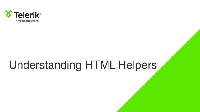 Creating custom html helpers mvc 5