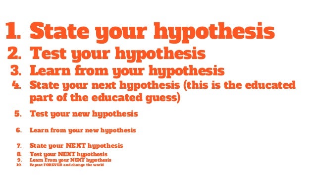 Creating hypotheses picture