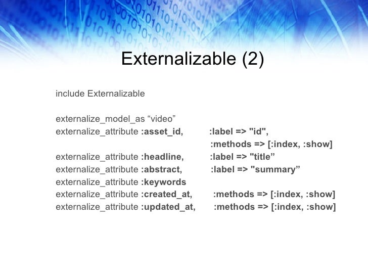 externalizable example