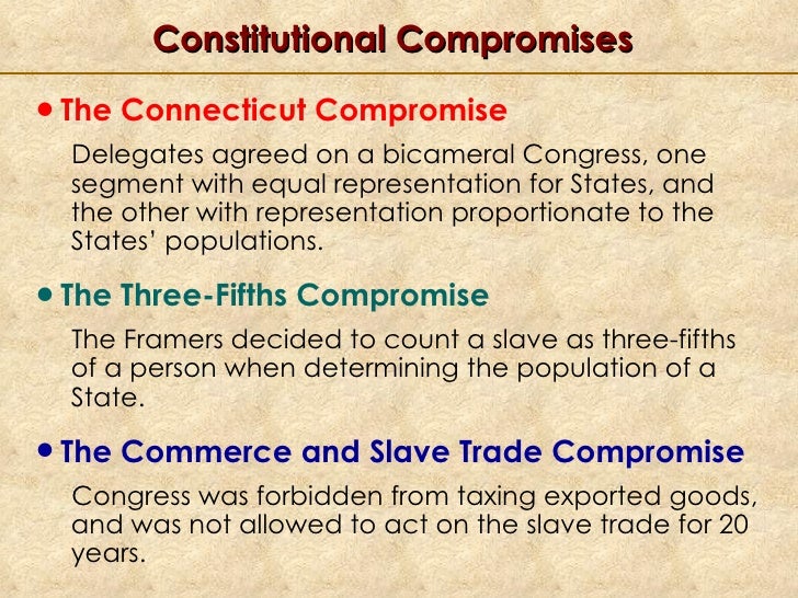 compromises of the constitutional convention