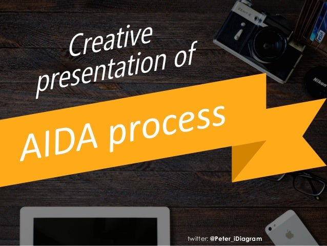 How to present AIDA process idiagram 