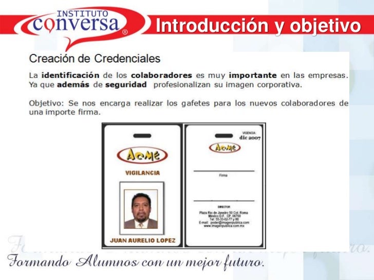 formatos de credenciales en word