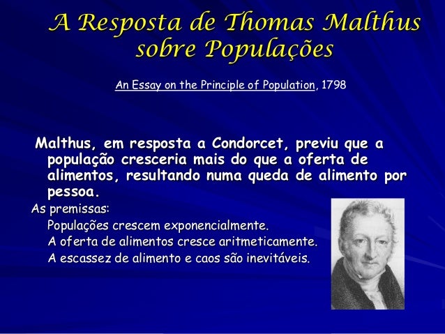 Thomas malthus believed that image