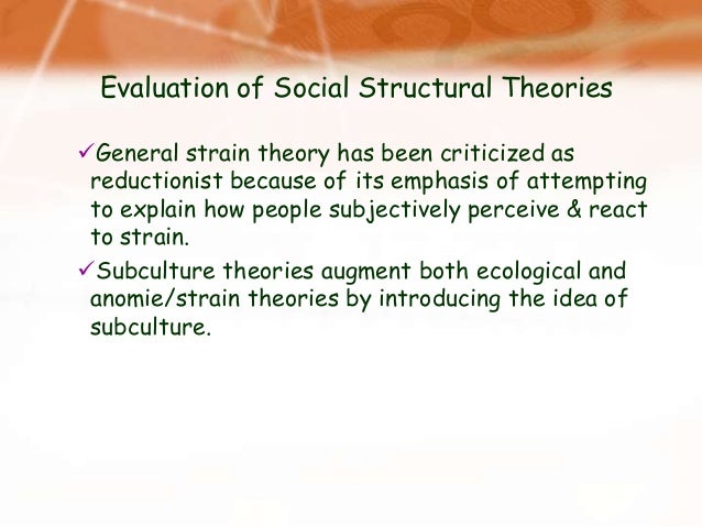 Anomie strain theory essay