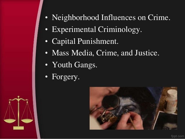 Ideas for research papers on criminal justice