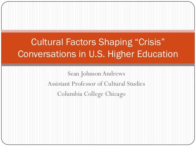 NITLE Shared Academics: Cultural Factors Shaping "Crisis" Conversation in Higher Education