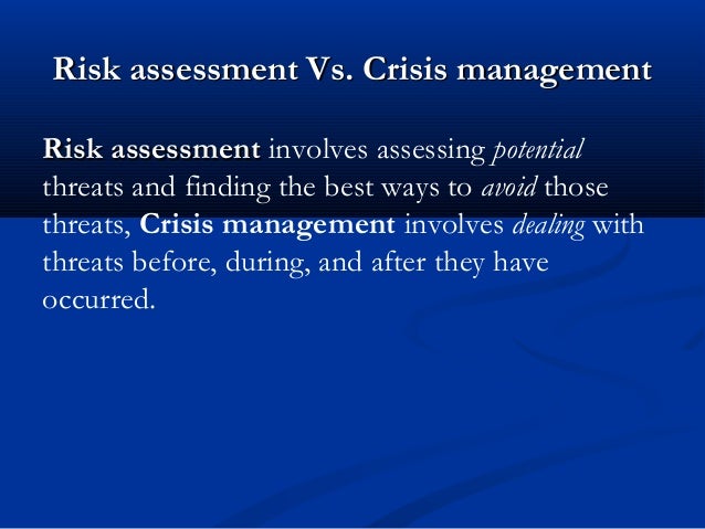 Crisis management case studies examples