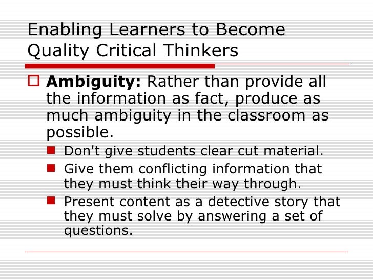 What Is Critical Thinking? - Pearson