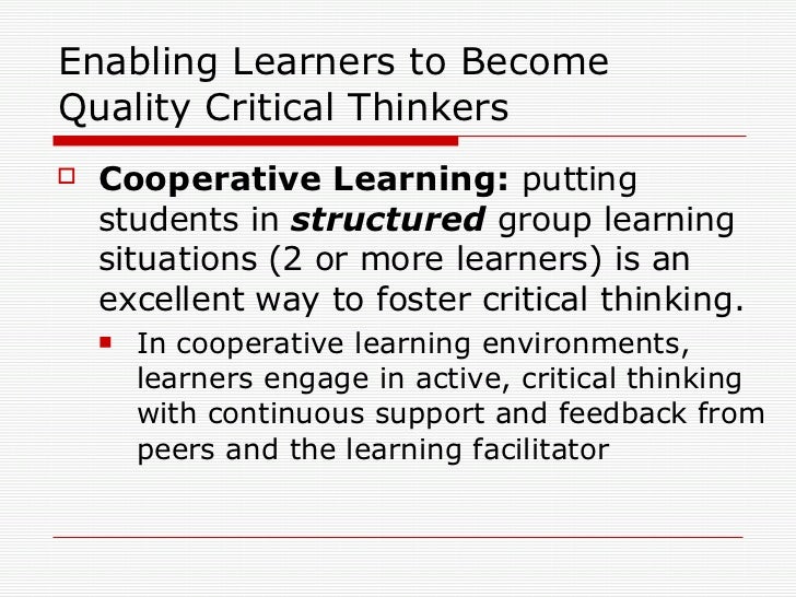 Critical thinking definition in own words image