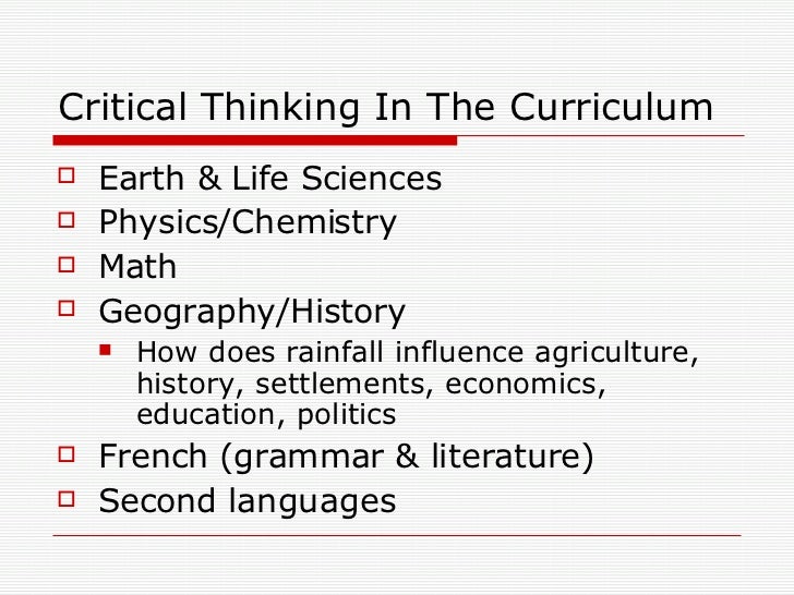 How Does Critical Thinking And Ethics Affect