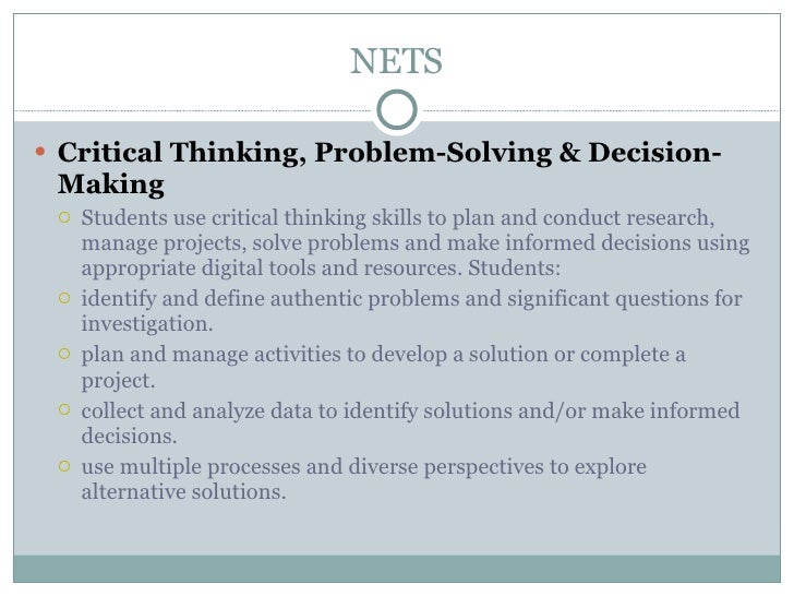 Critical thinking problem solving skills ppt