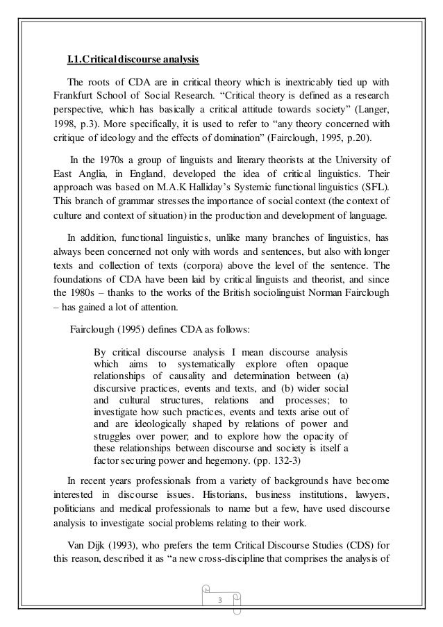 example research critical discourse analysis example research critical discourse analysis