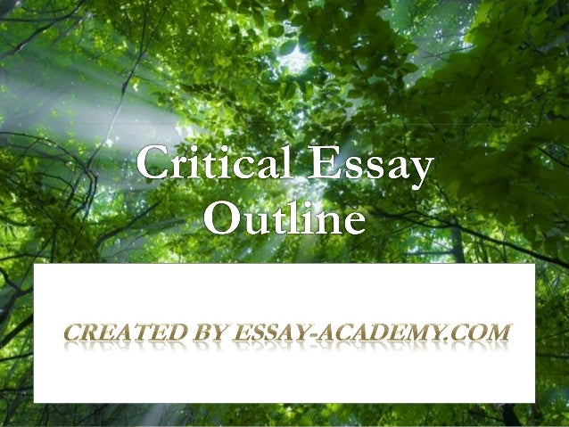How to write a critical essay ppt