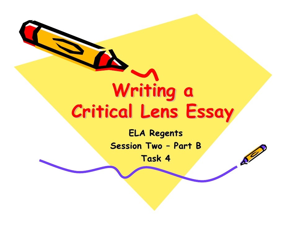 How to write a critical lens essay with two works