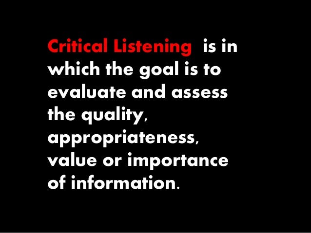 analytical listening