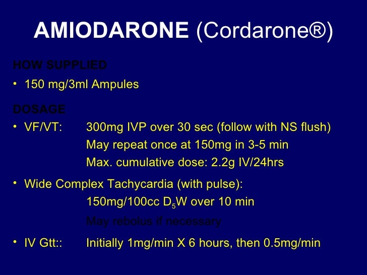 Cordarone Maximum Dosage