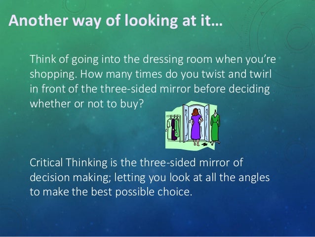 Critical thinking course description