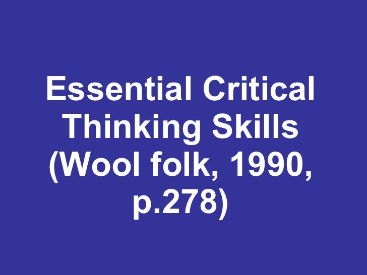 Critical Thinking Skills