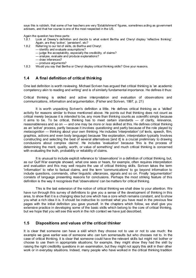 interview questions critical thinking