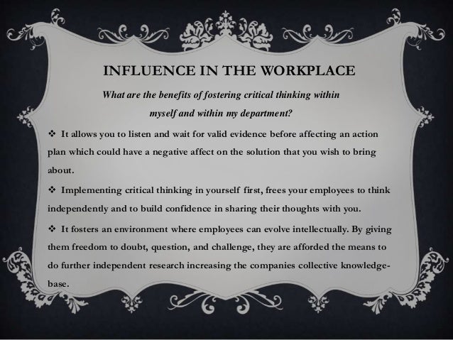what does critical thinking mean in the workplace what does critical thinking mean in the workplace