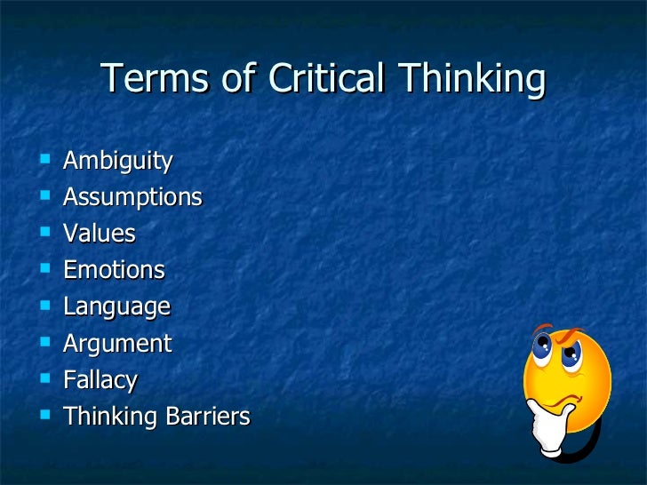Critical thinking powerpoint for students image