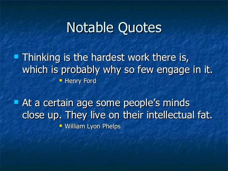 Critical Thinking Quote