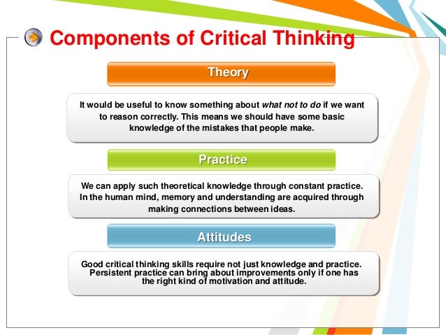 Skills of critical thinking