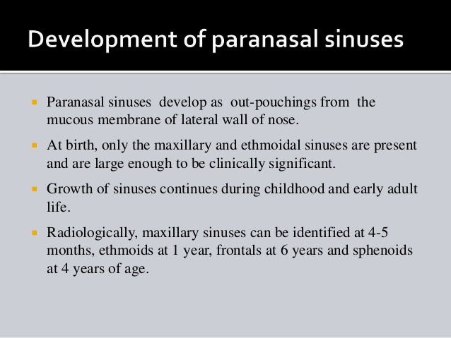 Cross Sectional Anatomy of Paranasal sinus
