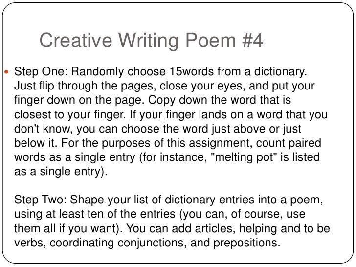 creative writing prompts and poem starters