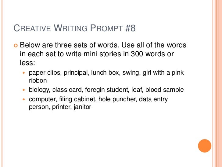 Creative writing topics for high schoolers